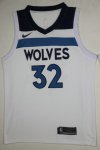 NBA 32 Towns Timberwolves 2017-18 Season Maillot blanc